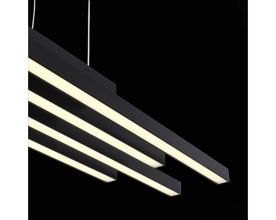 SL933.403.04 Люстра подвесная ST-Luce Черный/Белый,Черный LED 1*38W 3000K/4000K/6000K