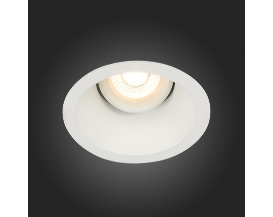 ST207.508.01 Св-к встр. Белый GU10 1*50W  D103xH52 220V Без ламп