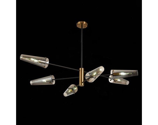 SL1209.302.06 Светильник потолочный ST-Luce Бронза,Черный/Дымчатый E14 6*40W