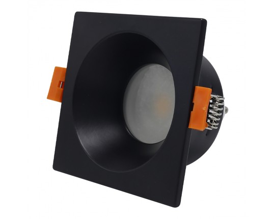 ST256.418.01 Св-к встр. Черный GU10 1*50W  IP65 L85xW85xH53 220V Без ламп