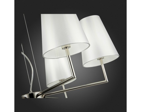 SLE105903-06 Светильник подвесной Никель/Белый E14 6*40W