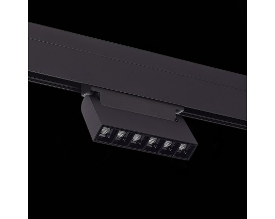 ST364.446.06 Магнитный трековый светильник Черный LED 1*6W 4000K 532Lm Ra>80 36° IP20 L120xW22xH108