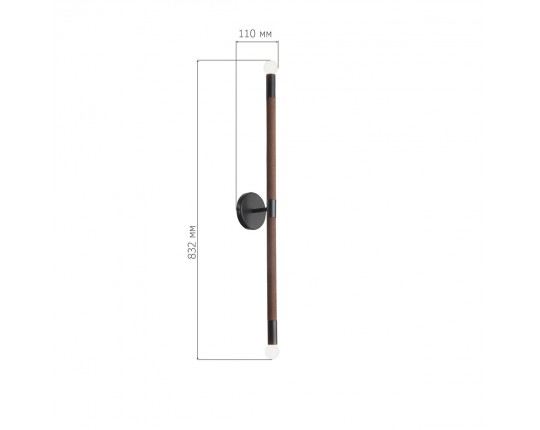 SL6226.401.02 Светильник настенный ST-Luce Черный, Коричневый E14 2*40W