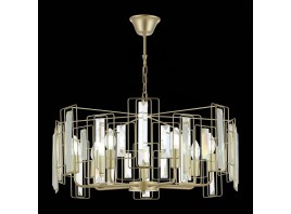 SLE103403-07 Светильник подвесной Шампань/Прозрачный E14 7*40W