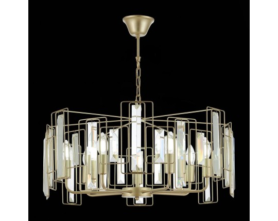 SLE103403-07 Светильник подвесной Шампань/Прозрачный E14 7*40W