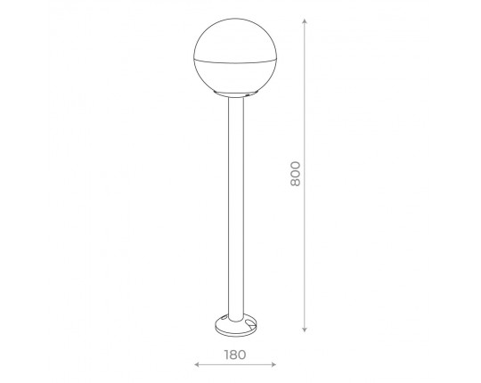 SL9000.415.01 Светильник уличный наземный ST-Luce Черный/Белый E27 1*40W