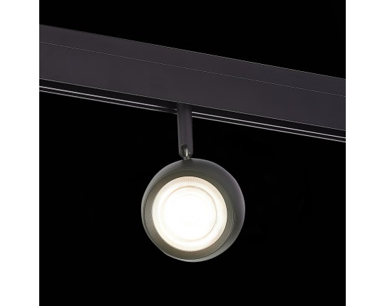 ST355.446.10 Магнитный трековый светильник Черный LED 1*10W 4000K 470Lm Ra>80 36° IP20 L120xW50xH176