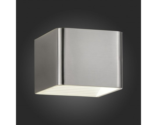 SL592.071.01 Светильник настенный ST-Luce Матовый Никель,Белый/Матовый Никель,Белый LED 1*6W 4000K
