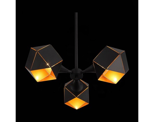 SL258.402.03 Люстра потолочная ST-Luce Черный/Черный, Золото E14 3*40W