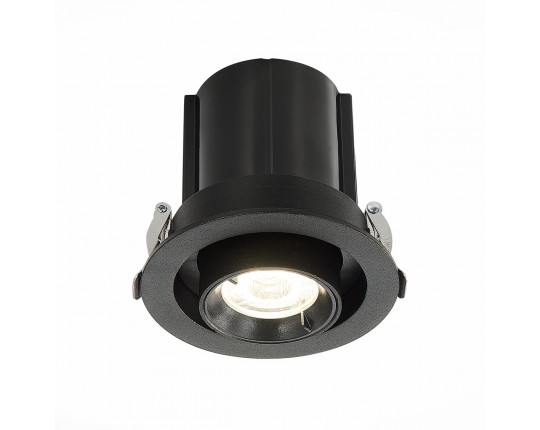 ST702.348.12 Св-к встр. Черный LED 1*12W 4000K 900Lm Ra80 24° IP20 D90xH92 180-240V