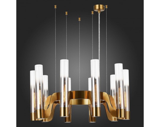 SL1235.303.10 Люстра подвесная ST-Luce Латунь/Хром, Прозрачный E14 10*40W