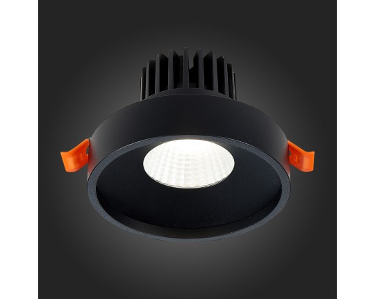 ST751.438.10 Св-к встр. Черный LED 1*10W 3000K 750Lm Ra>90 38° IP20 D100xH75 170-240V