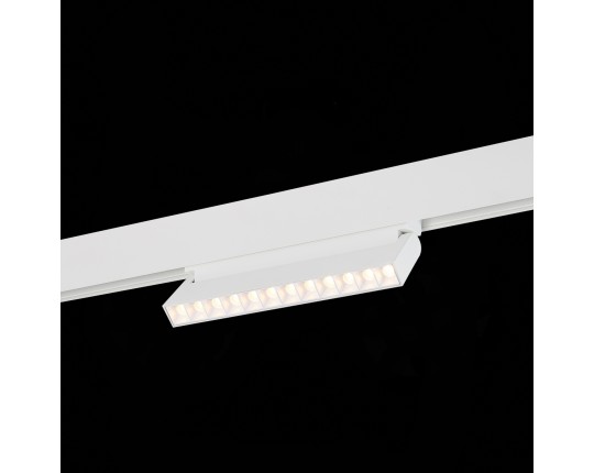 ST364.536.12 Магнитный трековый светильник белый LED 1*12W 3000K 1 009Lm Ra>80 36° IP20 L219xW22xH10
