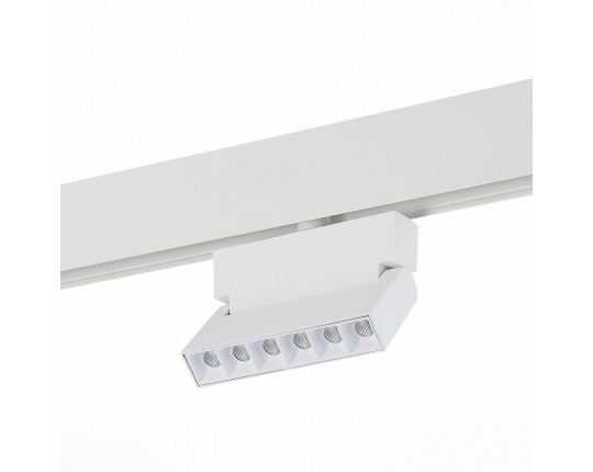 ST362.536.06 Магнитный трековый светильник белый LED 1*6W 3000K 532Lm Ra>80 36° IP20 L120xW22xH134 4