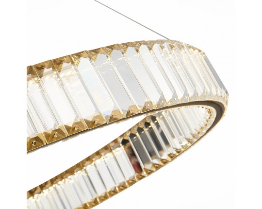 SL1622.383.01 Люстра подвесная ST-Luce Латунь/Прозрачный LED 1*52W 4000K