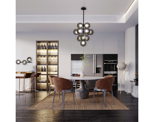 SL1184.401.03 Бра ST-Luce Черный/Дымчатый G9 3*5W