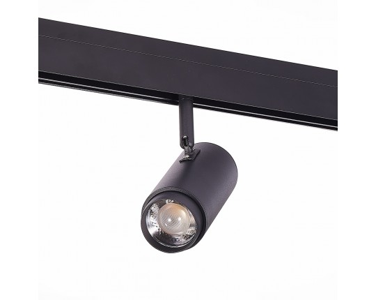 ST357.436.06 Магнитный трековый светильник ZOOM Черный LED 1*6W 3000K 667Lm Ra>80 10-60° IP20 L137xW