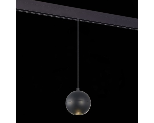 ST354.433.12 Магнитный трековый светильник подвесной Черный LED 1*12W 3000K 750Lm Ra>80 36° IP20 D10