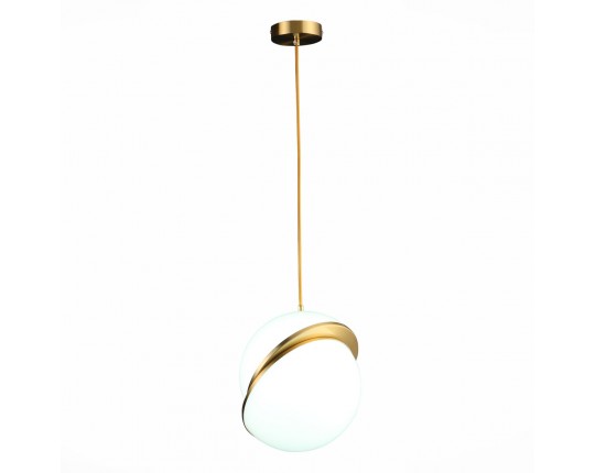 SL1164.313.01 Светильник подвесной ST-Luce Латунь/Белый E27 1*60W