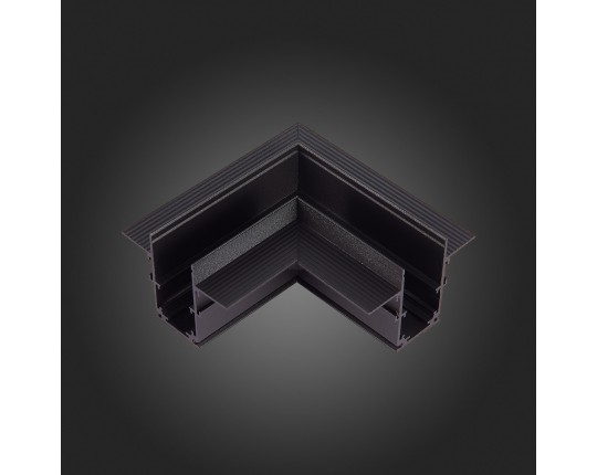 ST007.429.12 Угол-соединитель для встраиваемого магнитного шинопровода под ГКЛ 12мм ST-Luce Черный