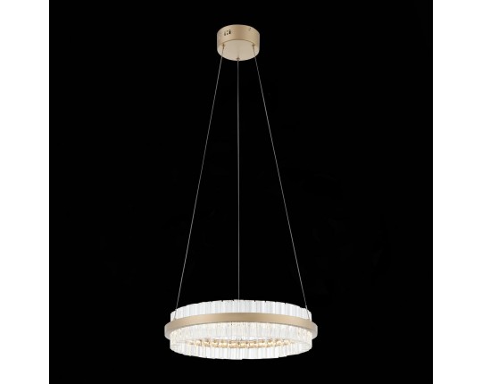 SL383.203.01 Светильник подвесной ST-Luce Золотистый/Золотистый, Прозрачный LED 1*34W 3000K