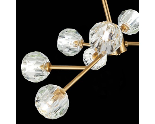 SL1166.303.09 Светильник подвесной ST-Luce Латунь/Прозрачный G9 LED 9*5W