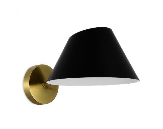 SLE1253-301-01 Светильник настенный Латунь/Черный,Белый E14 1*60W