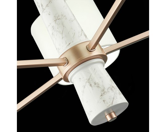 SL1163.203.05 Светильник подвесной ST-Luce Матовое золото/Белый E14 5*40W