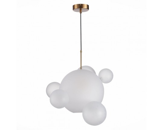 SL1133.513.01 Светильник подвесной ST-Luce Латунь/Белый E27 1*60W
