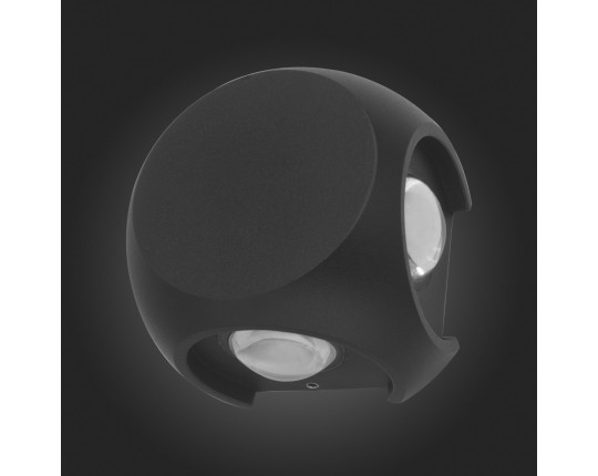 SL9505.401.01 Светильник уличный настенный ST-Luce Черный/Черный LED 1*4W 4000K