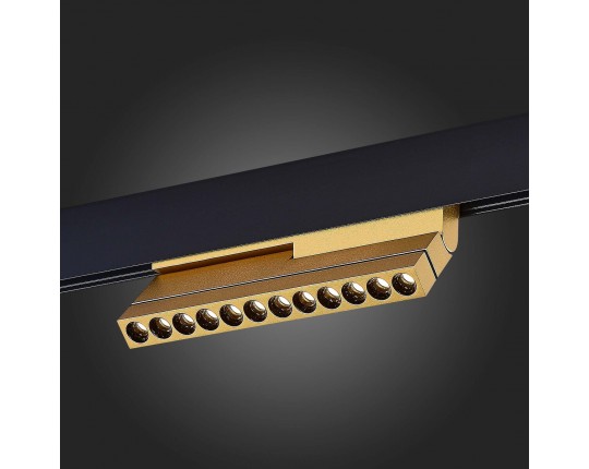 ST805.236.12 Магнитный трековый светильник Золотистый LED 1*12W 3000K 450Lm Ra>90 36° IP20 L220xW22x