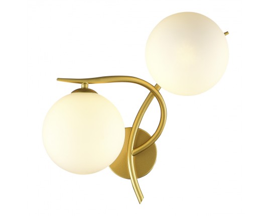 SLE2210-201-02 Светильник настенный Золотистый/Белый G9 LED 2*5W