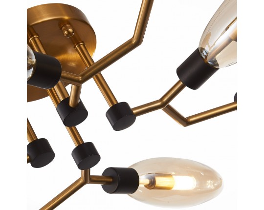 SL1174.302.08 Люстра потолочная ST-Luce Латунь/Коньячный G9 8*5W