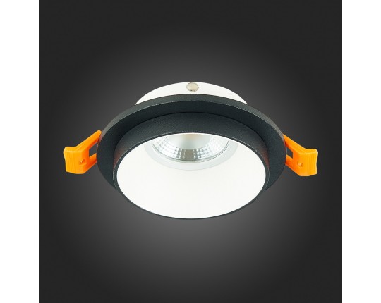 ST206.428.01 Св-к встр. Черный GU10 1*50W  IP20 D92xH38 220V Без ламп