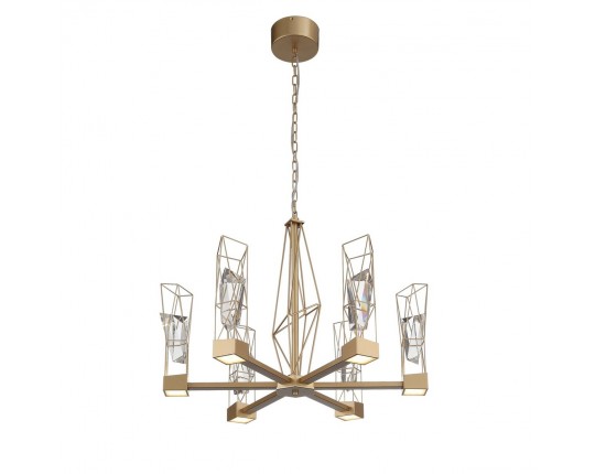 SL815.203.06 Люстра подвесная ST-Luce Матовое золото/Матовое золото, Прозрачный LED 6*8W 4000K