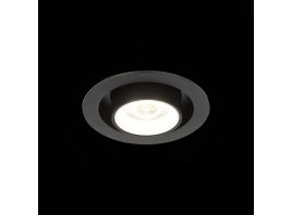 ST702.438.12 Св-к встр. Черный LED 1*12W 3000K 900Lm Ra80 24° IP20 D90xH92 180-240V