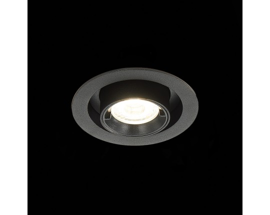 ST702.348.12 Св-к встр. Черный LED 1*12W 4000K 900Lm Ra80 24° IP20 D90xH92 180-240V