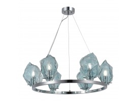 SL1175.113.06 Люстра подвесная ST-Luce Хром/Светло-голубой E14 6*40W