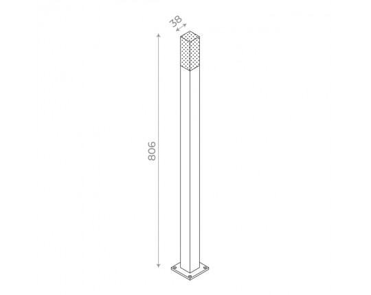SL101.415.01 Светильник уличный наземный ST-Luce черный/Белый LED 1*3W 4000K