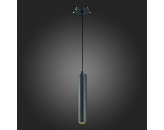 ST151.408.01 Встраиваемый подвесной светильник Черный GU10 1*50W  IP20 D54xH290 220V Без ламп