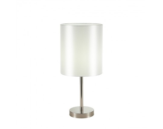 SLE107304-01 Прикроватная лампа Никель/Белый E14 1*40W