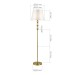SL2003.305.01 Светильник напольный ST-Luce латунь/белый E27 1*40W