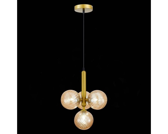 SLE220323-04 Светильник подвесной Золото/Янтарный G9 4*5W 4000K