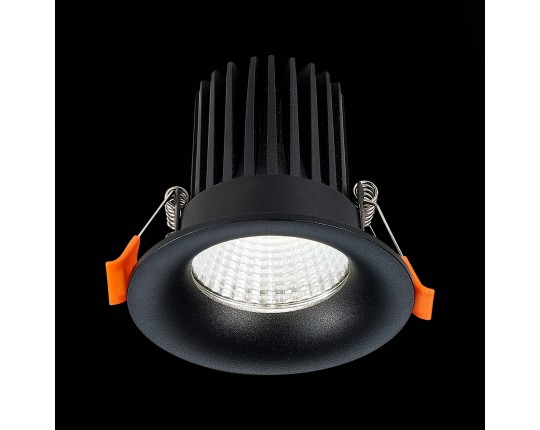 ST703.448.10 Св-к встр. Черный LED 1*10W 4000K 900Lm Ra>90 38° IP20 D85xH75 170-240V