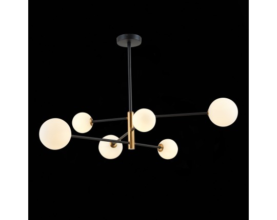 SLE220103-06 Светильник потолочный Черный, Бронза/Белый G9 6*5W