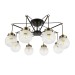 SLE110302-08 Светильник потолочный Черный, Бронза/Прозрачный, Белый E27 8*60W