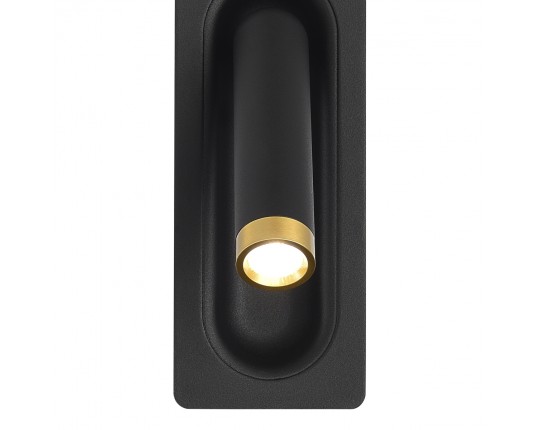 SL6238.401.01 Светильник настенный ST-Luce черный/черный,латунь LED 1*3W 4000K
