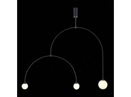 SL1187.403.03 Светильник подвесной ST-Luce Черный/Белый G9 3*5W 4000K