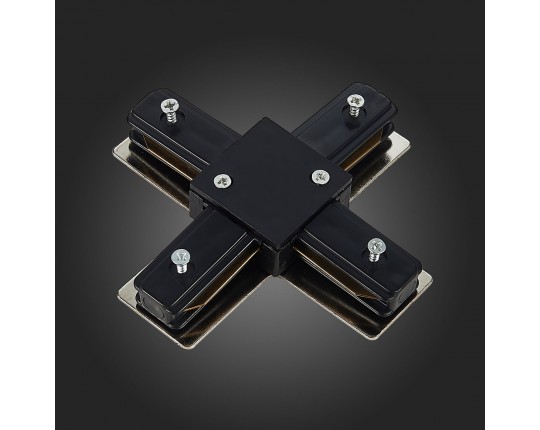 ST002.449.00 Коннектор X-оБразный ST-Luce Черный