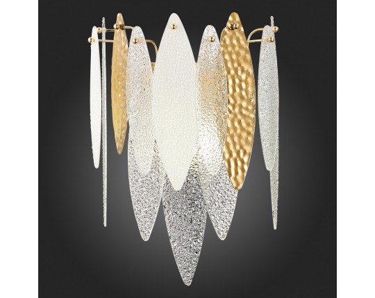 SL1224.201.02 Бра ST-Luce Золотистый/Прозрачный, Белый E14 2*60W